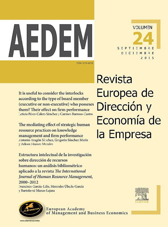 Go to journal home page - Revista Europea de Dirección y Economía de la Empresa
